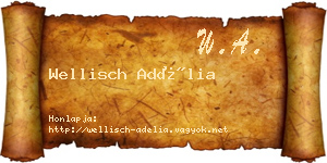 Wellisch Adélia névjegykártya
